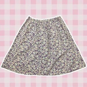 Handmade Vintage Whimsical Floral Multicolor Fairy Mini Skirt Size Small